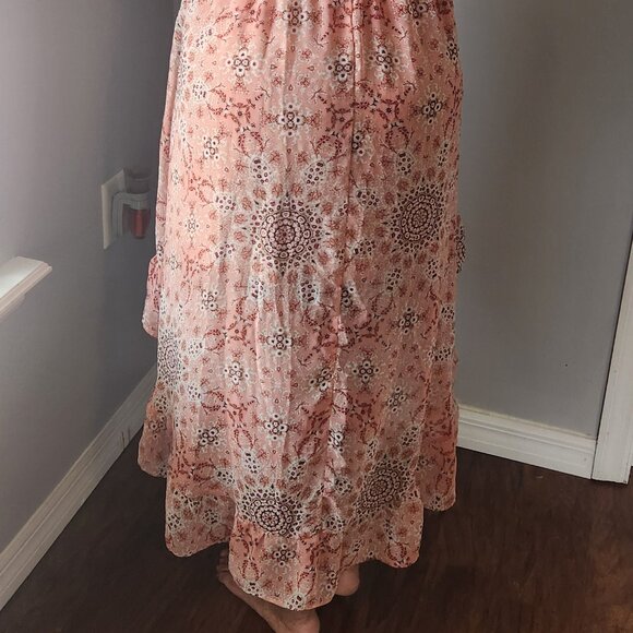 Brown Printed Summer Dress - Picture 8 of 10